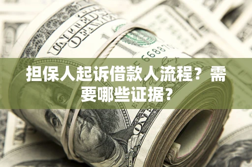 济南担保人起诉借款人流程？需要哪些证据？