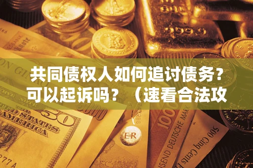 济南共同债权人如何追讨债务？可以起诉吗？（速看合法攻略）